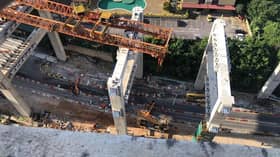 SUKE mishap: Work to remove collapsed crane ongoing