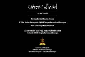 Tengku Permaisuri Selangor’s father passes away, MB expresses condolences