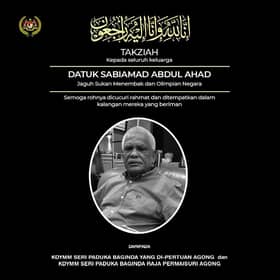 Agong zahir takziah kepada keluarga bekas jaguh sukan tembak Sabiamad