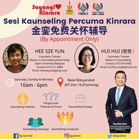 Kinrara’s free counselling service helps individuals cope with stress