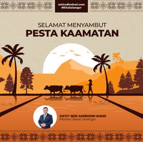 MB ucap selamat menyambut Pesta Kaamatan