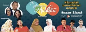 Tonight’s Senandung Aidilfitri programme replaces Selangor Hari Raya Open House