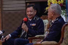 Abdul Hamid hands over IGP reins to Acryl Sani