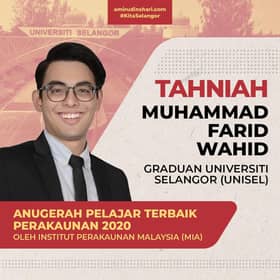 MB congratulates Unisel graduate on receiving MIA’s best accounting student award