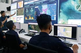 Pusat kawalan pintar tingkat kecekapan kutip sampah, urus bencana