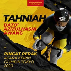 MB ucap tahniah, pengorbanan Azizulhasni jadi inspirasi seluruh rakyat