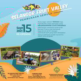 Selangor Fruit Valley dibuka kepada pengunjung mulai 15 September (VIDEO)