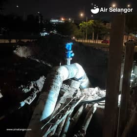 Paip pecah: Bekalan air enam seksyen disalur secara berperingkat pagi ini