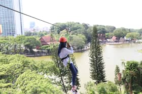 Zip Line Shah Alam dibuka semula untuk aktiviti riadah Sabtu lalu