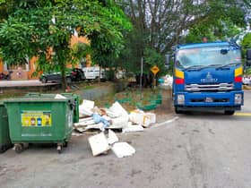 Tapak sampah longgok dibersihkan seminggu lalu kembali dilambak sisa industri