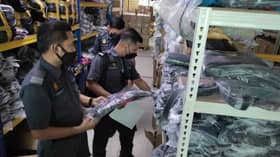 3,110 beg silang jenama tiruan bernilai RM31,100 dirampas