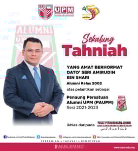 MB dilantik penaung Persatuan Alumni UPM