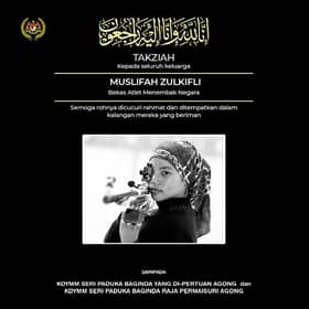 Agong zahir takziah buat keluarga bekas atlet menembak Muslifah