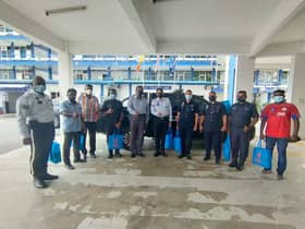 Goodies bags for frontliners celebrating Deepavali