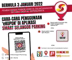 Parkir digital di Selangor mulai 3 Januari depan