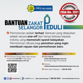 Permohonan bantuan LZS kepada B40 dilanjut hingga 20 Disember