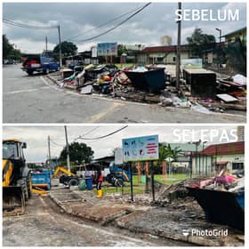 MBPJ selesai bersihkan sisa banjir di Kampung Baru Hicom