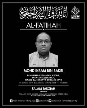 MB ucap takziah, staf MBSJ meninggal dunia ketika bantu mangsa banjir