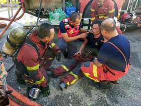 Anggota bomba cedera ketika operasi padam kebakaran