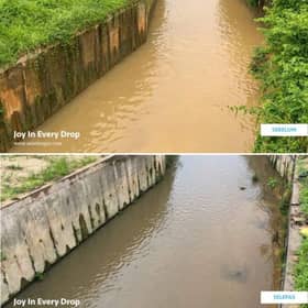 Sungai Gong kini lebih bersih lepas dirawat guna teknologi nano