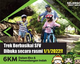 Trek basikal dalam kebun tarikan baharu Selangor Fruit Valley
