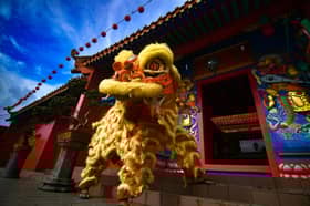 Pasukan tarian singa, naga gembira kembali beraksi lepas dua tahun