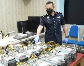 Polis Kuala Langat rampas 135 mesin bitcoin