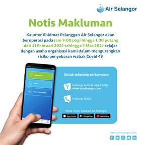 Bekalan air di 23 kawasan di Kuala Selangor dijangka pulih 3 petang