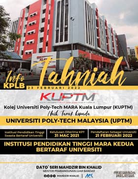 KUPTM diiktiraf universiti penuh, kini dikenali UPTM