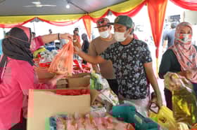 Jualan ayam murah di Bukit Beruntung dan Batang Kali pagi ini
