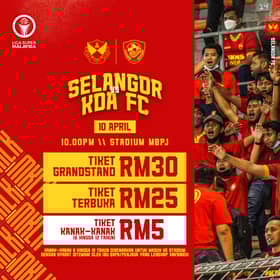 Penyokong cilik Selangor FC boleh ke stadium, ditemani penjaga lengkap vaksin