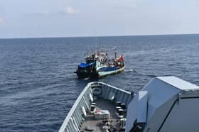 KD Jebat thwarts attempt by 21 foreign fishing boats to encroach into Malaysian waters