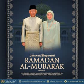 Agong, Permaisuri zahir ucapan selamat menyambut Ramadan