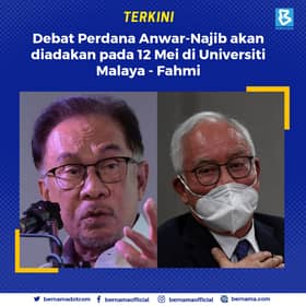 Debat Anwar-Najib pada 12 Mei di Universiti Malaya