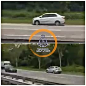 Polis tahan pemandu lawan arus, langgar dua penunggang motosikal di SKVE