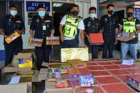 Police dispose of firecrackers worth RM4.1 mln