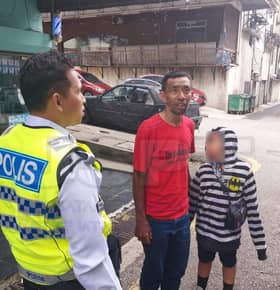 Dikendong dari Perak-Kuala Lumpur, polis bantu hantar kanak-kanak pulang rumah