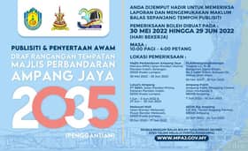 Masyarakat digalak beri idea, jayakan draf rancangan Ampang Jaya 2035