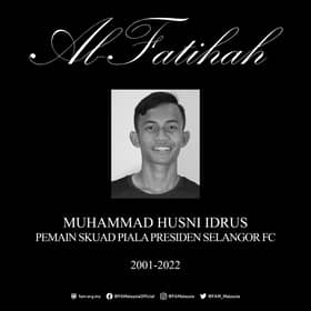 Pemain Piala Presiden Selangor FC meninggal dunia ada sejarah penyakit asma