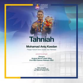 Sukan SEA: Dua atlet UiTM tempa kejayaan, raih perak dan gangsa