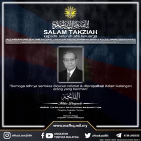 Former chief of defence force Tan Sri Abdul Rahman dies