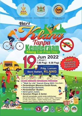 Sambutan Hari Klang Tanpa Kenderaan pertama kali diadakan Ahad ini