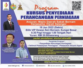 Hijrah, MDSB anjur kursus rancang perniagaan di Sabak Bernam minggu depan