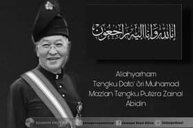 Sultan, Permaisuri zahir takziah pemergian Tengku Dato' Seri Muhamad Mazlan