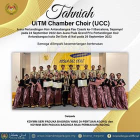 King, Queen congratulate UiTM choir for winning two international competitions