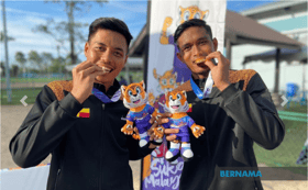 Atlet bola tampar pantai Selangor bolot dua emas di SUKMA