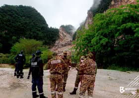 Cebisan tulang, baju ditemukan di lokasi pekerja kuari dikhuatiri tertimbus