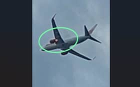 Lion Air engine catches fire after take-off