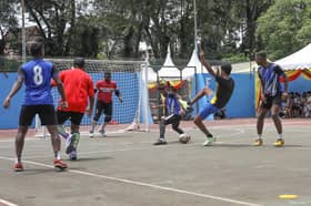 Pertandingan futsal sempena jelajah bantuan rakyat di Sepang