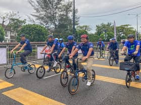 MB rasmi acara berbasikal, sertai kayuhan sempena ulang tahun MBSJ